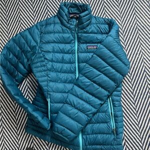 Patagonia Down Sweater Jacket Medium Underwater Blue Puffer 800-fill-power Down